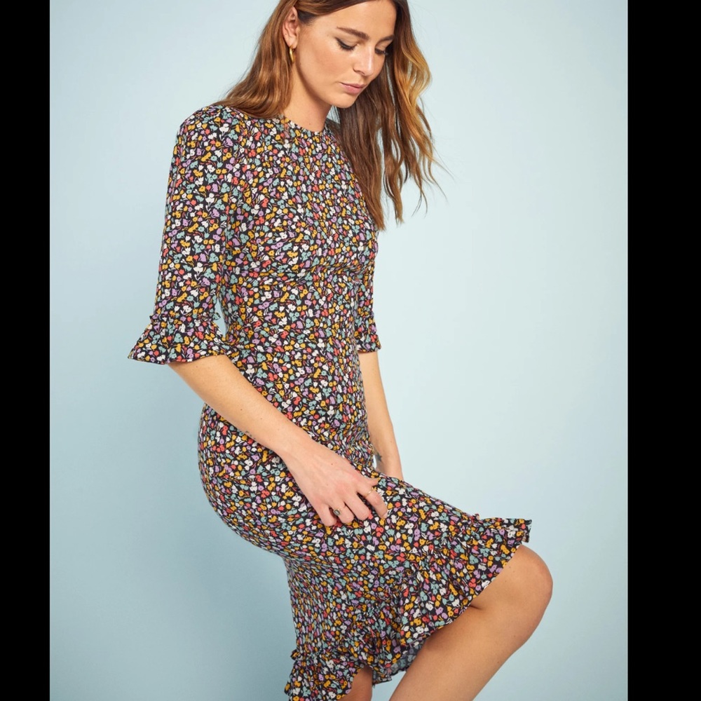 Reformation Hansel Dress in Nolita print size 4